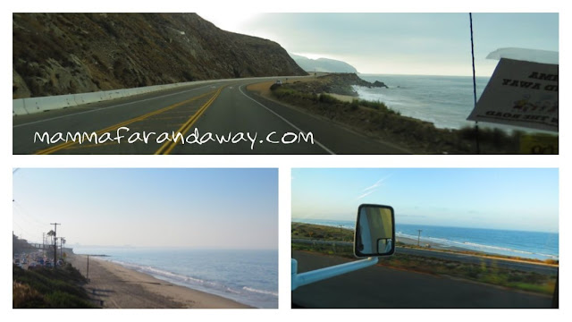 on the road in california highway 01 California