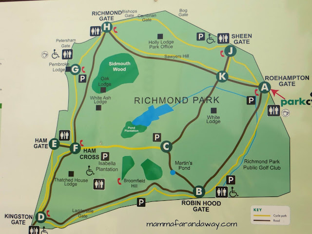 richmond park mappa richmond park